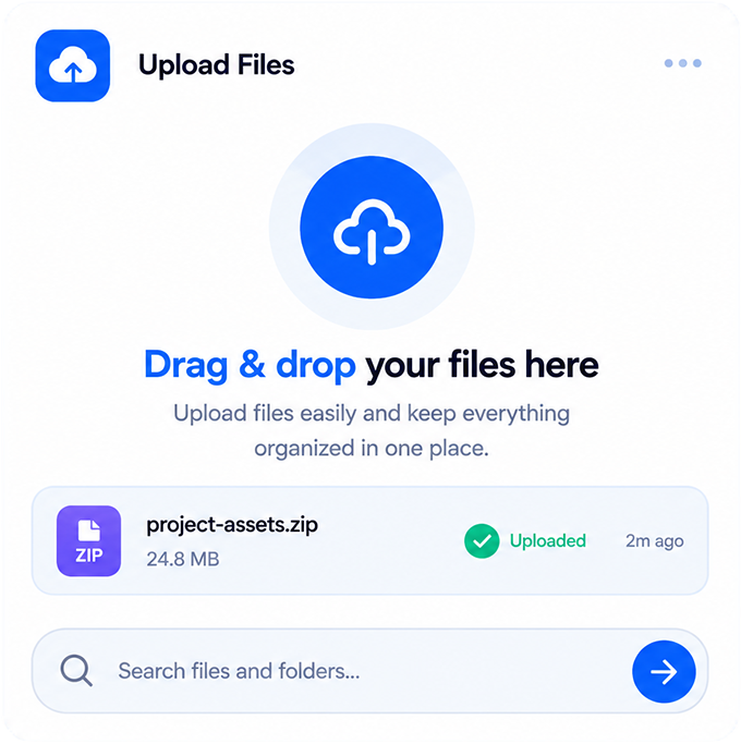Storage Locks main cloud dashboard mockup